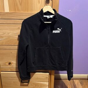 Puma Black Quarter-Zip Sweatshirt